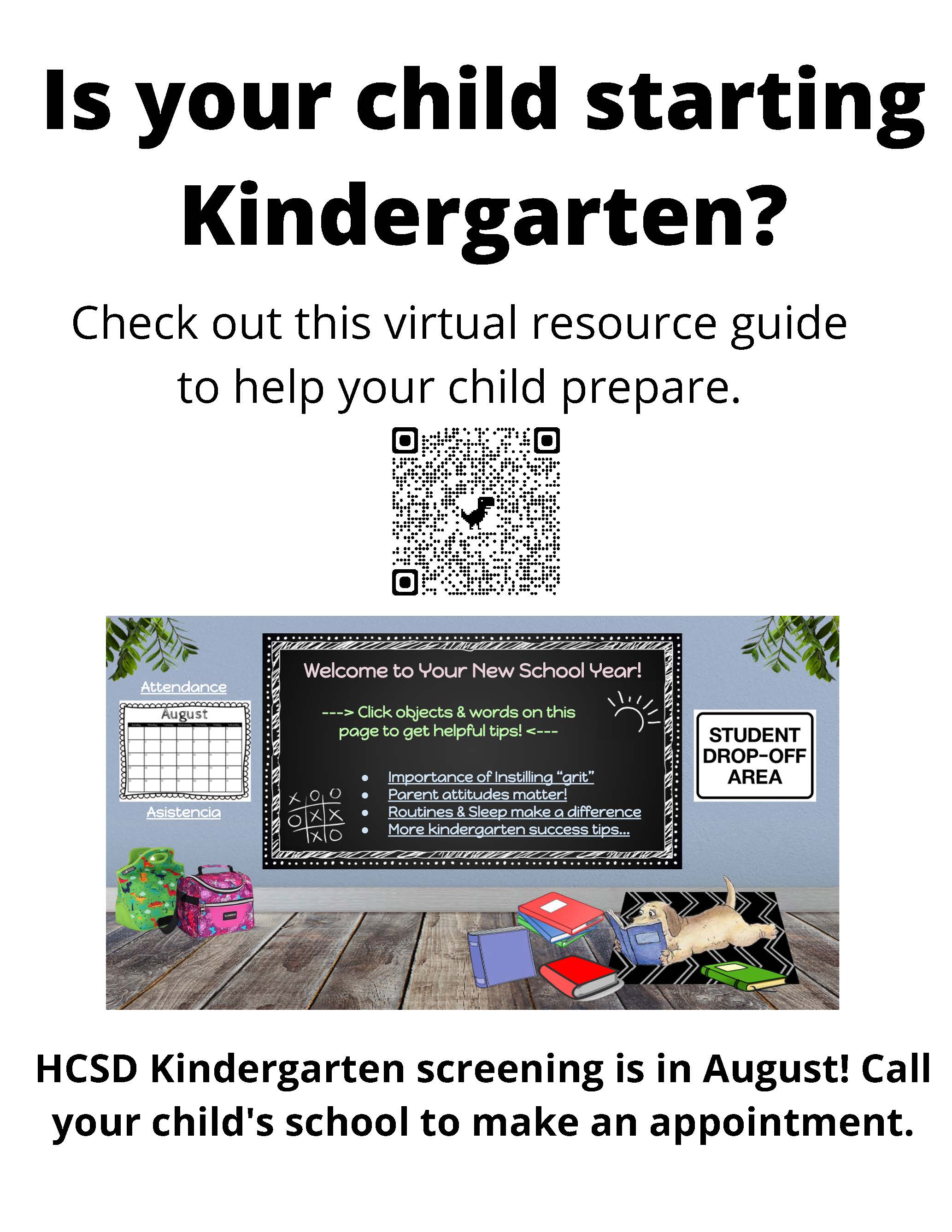 Is your child starting Kindergarten